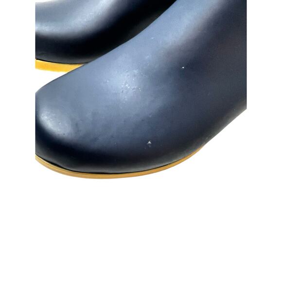 Chooka Bainbridge Navy Rubber Pull On Waterproof Chelsea Rain Boot Womens Size 7 - Picture 6 of 10
